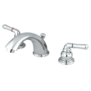 Magellan Two-Handle 3-Hole Deck Mount Widespread Bathroom Faucet with Brass Pop-Up Drain