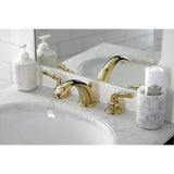 Magellan Two-Handle 3-Hole Deck Mount Widespread Bathroom Faucet with Brass Pop-Up Drain