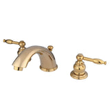 Magellan Two-Handle 3-Hole Deck Mount Widespread Bathroom Faucet with Retail Pop-Up Drain