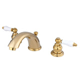 Magellan Two-Handle 3-Hole Deck Mount Widespread Bathroom Faucet with Retail Pop-Up Drain