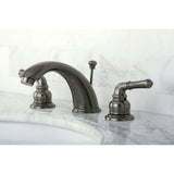 Magellan Two-Handle 3-Hole Deck Mount Widespread Bathroom Faucet with Retail Pop-Up Drain