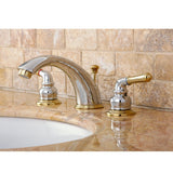 Magellan Two-Handle 3-Hole Deck Mount Widespread Bathroom Faucet with Retail Pop-Up Drain