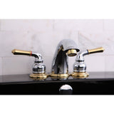 Magellan Two-Handle 3-Hole Deck Mount Widespread Bathroom Faucet with Retail Pop-Up Drain