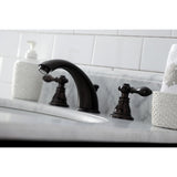 American Classic Two-Handle 3-Hole Deck Mount Widespread Bathroom Faucet with Retail Pop-Up Drain