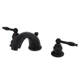 Magellan Two-Handle 3-Hole Deck Mount Widespread Bathroom Faucet with Retail Pop-Up Drain