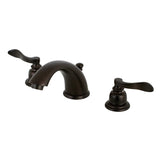 NuWave French Two-Handle 3-Hole Deck Mount Widespread Bathroom Faucet with Retail Pop-Up Drain