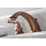 Magellan Two-Handle 3-Hole Deck Mount Widespread Bathroom Faucet with Retail Pop-Up Drain