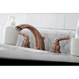 Magellan Two-Handle 3-Hole Deck Mount Widespread Bathroom Faucet with Retail Pop-Up Drain