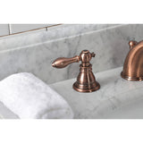 American Classic Two-Handle 3-Hole Deck Mount Widespread Bathroom Faucet with Retail Pop-Up Drain