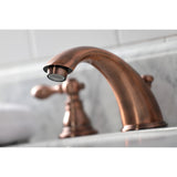 American Classic Two-Handle 3-Hole Deck Mount Widespread Bathroom Faucet with Retail Pop-Up Drain