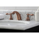 American Classic Two-Handle 3-Hole Deck Mount Widespread Bathroom Faucet with Retail Pop-Up Drain