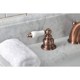 Magellan Two-Handle 3-Hole Deck Mount Widespread Bathroom Faucet with Retail Pop-Up Drain