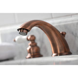 Magellan Two-Handle 3-Hole Deck Mount Widespread Bathroom Faucet with Retail Pop-Up Drain