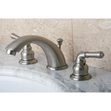 Magellan Two-Handle 3-Hole Deck Mount Widespread Bathroom Faucet with Retail Pop-Up Drain