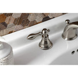 American Classic Two-Handle 3-Hole Deck Mount Widespread Bathroom Faucet with Retail Pop-Up Drain