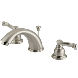 Magellan Two-Handle 3-Hole Deck Mount Widespread Bathroom Faucet with Retail Pop-Up Drain