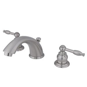 Magellan Two-Handle 3-Hole Deck Mount Widespread Bathroom Faucet with Retail Pop-Up Drain