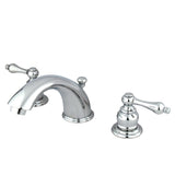 Victorian Two-Handle 3-Hole Deck Mount Widespread Bathroom Faucet with Retail Pop-Up Drain