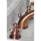 Victorian Two-Handle 3-Hole Deck Mount Widespread Bathroom Faucet with Retail Pop-Up Drain