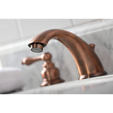 Victorian Two-Handle 3-Hole Deck Mount Widespread Bathroom Faucet with Retail Pop-Up Drain