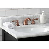 Victorian Two-Handle 3-Hole Deck Mount Widespread Bathroom Faucet with Retail Pop-Up Drain