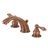 Victorian Two-Handle 3-Hole Deck Mount Widespread Bathroom Faucet with Retail Pop-Up Drain