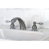 Victorian Two-Handle 3-Hole Deck Mount Widespread Bathroom Faucet with Retail Pop-Up Drain