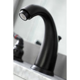 Magellan Two-Handle 3-Hole Deck Mount Widespread Bathroom Faucet with Retail Pop-Up Drain