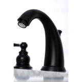 Victorian Two-Handle 3-Hole Deck Mount Widespread Bathroom Faucet with Retail Pop-Up Drain