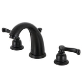 Royale Two-Handle 3-Hole Deck Mount Widespread Bathroom Faucet with Retail Pop-Up Drain