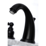 Victorian Two-Handle 3-Hole Deck Mount Widespread Bathroom Faucet with Retail Pop-Up Drain