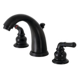 Magellan Two-Handle 3-Hole Deck Mount Widespread Bathroom Faucet with Retail Pop-Up Drain