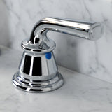 Restoration Two-Handle 3-Hole Deck Mount Widespread Bathroom Faucet with Retail Pop-Up Drain