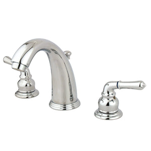 Magellan Two-Handle 3-Hole Deck Mount Widespread Bathroom Faucet with Retail Pop-Up Drain