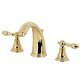 American Classic Two-Handle 3-Hole Deck Mount Widespread Bathroom Faucet with Retail Pop-Up Drain