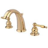 Knight Two-Handle 3-Hole Deck Mount Widespread Bathroom Faucet with Retail Pop-Up Drain