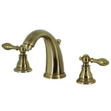 American Classic Two-Handle 3-Hole Deck Mount Widespread Bathroom Faucet with Retail Pop-Up Drain