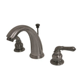 Magellan Two-Handle 3-Hole Deck Mount Widespread Bathroom Faucet with Retail Pop-Up Drain