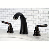 Magellan Two-Handle 3-Hole Deck Mount Widespread Bathroom Faucet with Retail Pop-Up Drain