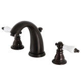 American Patriot Two-Handle 3-Hole Deck Mount Widespread Bathroom Faucet with Retail Pop-Up Drain