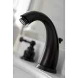 Naples Two-Handle 3-Hole Deck Mount Widespread Bathroom Faucet with Retail Pop-Up Drain