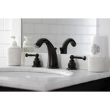 Naples Two-Handle 3-Hole Deck Mount Widespread Bathroom Faucet with Retail Pop-Up Drain