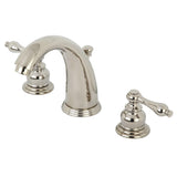 Victorian Two-Handle 3-Hole Deck Mount Widespread Bathroom Faucet with Retail Pop-Up Drain