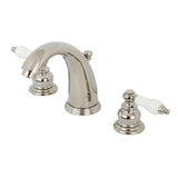 Victorian Two-Handle 3-Hole Deck Mount Widespread Bathroom Faucet with Retail Pop-Up Drain