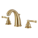 Royale Two-Handle 3-Hole Deck Mount Widespread Bathroom Faucet with Retail Pop-Up Drain