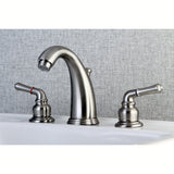 Magellan Two-Handle 3-Hole Deck Mount Widespread Bathroom Faucet with Retail Pop-Up Drain