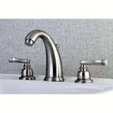 Royale Two-Handle 3-Hole Deck Mount Widespread Bathroom Faucet with Retail Pop-Up Drain