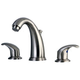 Magellan Two-Handle 3-Hole Deck Mount Widespread Bathroom Faucet with Retail Pop-Up Drain