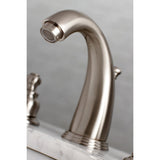 Naples Two-Handle 3-Hole Deck Mount Widespread Bathroom Faucet with Retail Pop-Up Drain