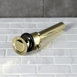 Made To Match Brass Pop-Up Bathroom Sink Drain with Overflow, 22 Gauge